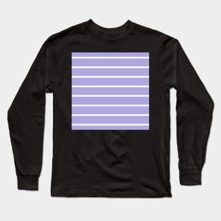 Narrow lilac and white stripes 4 Long Sleeve T-Shirt